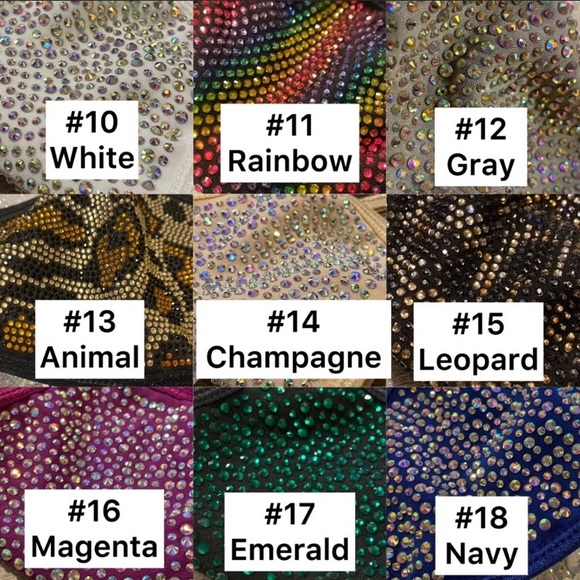 ✨#17 EMERALD✨Crystal Bling Face Mask - Picture 8 of 10